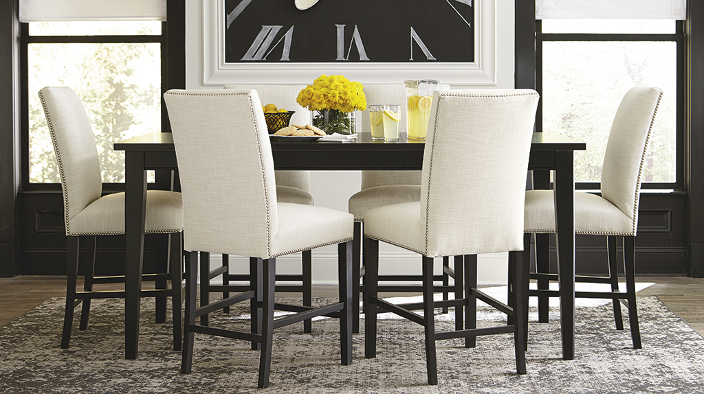Luxury Dining Rooms Hudson S, Dark Dining Room Table With White Chairs