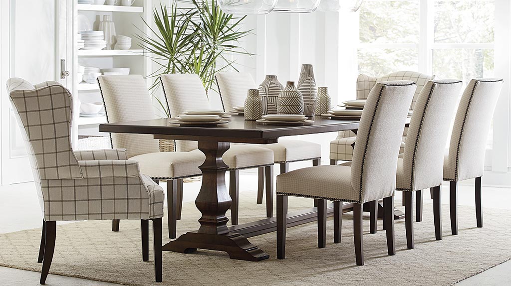 Luxury Gallery Dining Rooms Luxury Dining Room With Light Brown Antiqued Dining Room Table With 6 Chairs And Red Area Dr1 View Details Luxury Dining Room With Wooden Dining Room Set With Six Chairs And Grey Accents Dr2 View Details Luxury Dining